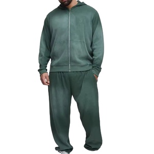 เสื้อวอร์มมีซิปสำหรับผู้ชายผ้าฟลีซผ้าฝ้าย100% มีฮู้ดเนื้อผ้าเรียบมีสไตล์ไม่เหมือนใครสินค้ามาใหม่ - Product Image 5