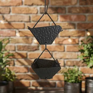 โซ่ระบายน้ำฝนอะลูมิเนียมแบบตอกลายตกแต่งรางน้ำฝนสำหรับสวนกลางแจ้ง - Product Image 5