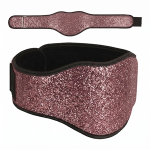 Professional Glitter Neoprene Waist <b>Trainer</b> Belt Gym Body Training Glitter Neoprene Belts Weightlifting Glitter Neoprene Belt - Product Image 1