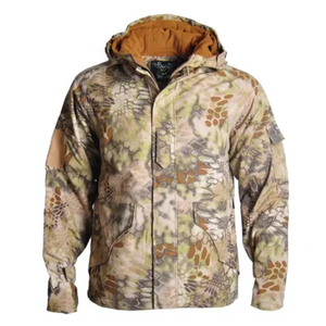 Veste de chasse à capuche pour homme, professionnelle, imperméable, coupe-vent et respirante, en toile, pour l'extérieur, décontractée, pour la saison printanière - Product Image 4