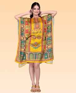 Vestido Kaftan Elegante para Mujer – Kaftan Holgado Estampado para la Colección de Verano - Product Image 2