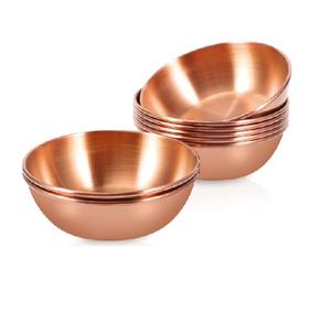 Ensemble de 3 bols Katori en laiton écologiques, bols à dessert martelés, bol à chocolat poli pour la maison et la cuisine Dexcor - Product Image 4