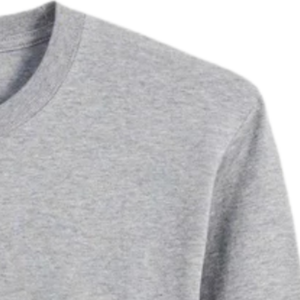 Camiseta de Manga Larga de Algodón Premium Color Gris Jaspeado, Camiseta Informal Cómoda y Transpirable, Prenda Lisa Personalizable - Product Image 6