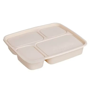 Cornstarch Biodegradable Food Storage Container Eco Friendly Disposable <b>Lunch</b> <b>Box</b> for Hot Sale 2025 - Product Image 3