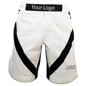 Shorts MMA noirs pour femmes, coupe classique, 100 % polyester, séchage rapide, vêtements d'entraînement pour arts martiaux mixtes, taille adulte, shorts MMA en solde - Product Image 2