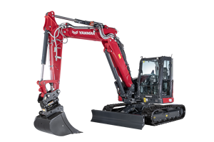 Mini-excavatrice compacte SV86-7 de 8,5 tonnes, excavatrice sur chenilles hydraulique avec moteur, pompe et boîte de vitesses pour une efficacité élevée dans la construction et l'aménagement paysager - Product Image 6