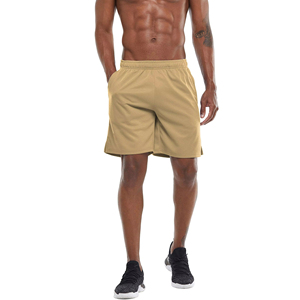 Shorts Bermuda kaki pour homme à séchage rapide avec cordon de serrage à la taille et poches, vêtements de sport décontractés - Product Image 2