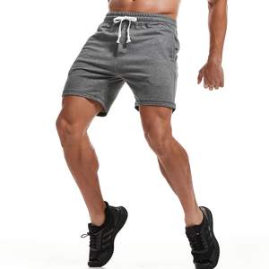 Shorts pour hommes de qualité supérieure 100% coton, pour la gym et le streetwear, taille élastique, personnalisables, unisexes, effet délavé. - Product Image 2