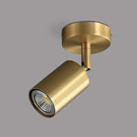 MEEROSEE Éclairage moderne clouant les luminaires de plafond en or Luminaire de cuisine en laiton simple pour chambre à coucher 400K3302-1