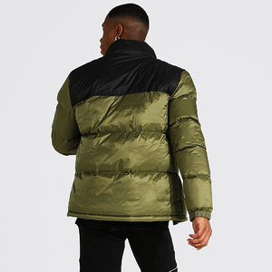 Blouson d'hiver unisexe matelassé, nouvelle mode, design brillant effet bulle, logo personnalisé sur le devant, vêtement décontracté d'extérieur, visibilité parfaite, col montant - Product Image 3