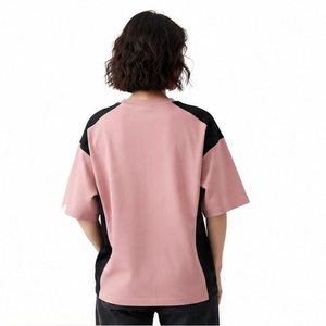 Camiseta de Verano para Mujer de Alta Calidad, 100% Algodón, 220 g/m², Personalizada con Logotipo Impreso en 3D, Hombros Caídos, Tie Dye - Product Image 2