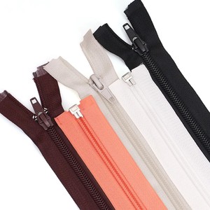 Colorful Coil Nylon <b>Zippers</b>, Durable Open Tail Zip Custom <b>Zippers</b> for Jacket, Down, Pouch & Clothe - Product Image 4