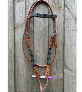 Premium Western Leather Headstall Adjustable Durable Horse Bridle For Riding Training And Show Genuine Polo Bridle For Horse - Product Image 3