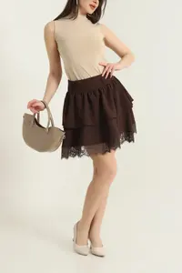 Falda para Mujer, Nuevo Estilo, Mejor Diseño, Falda y Pantalones Cortos para Mujer, Estampado Estilo Verano, Faldas de Cintura Alta para Mujer en Colores Sólidos a Precio Económico - Product Image 2