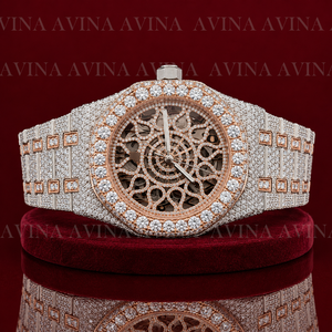 Luxury Iced Out Moissanite <b>Skeleton</b> Hip Hop <b>Watch</b> for Men | Full Pave <b>Automatic</b> Mechanical Diamond <b>Watch</b> - Product Image 5