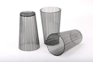 Verres en plastique incassables design pour la maison et la cuisine, pour l'eau, le lait, les jus, les cocktails, les milkshakes, les sodas, noir - Product Image 2