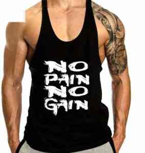 Camiseta sin mangas de algodón de alta calidad para hombre, para gimnasio y fitness, talla grande, fabricada en Pakistán. - Product Image 6