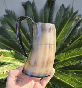 แก้วเขาสัตว์ธรรมชาติเพื่อประสบการณ์การดื่มที่แท้จริง เหมาะสำหรับเบียร์ กาแฟ และเครื่องดื่มเย็น - Product Image 4