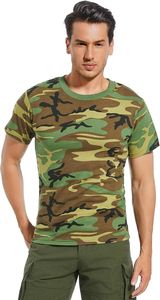 เสื้อยืดแขนสั้นลายพรางสำหรับผู้ชายเสื้อยืดลายพรางผ้าฝ้ายสไตล์ลำลอง - Product Image 5