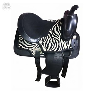 Silla de montar para caballo de equitación, asiento de cuero sintético y gamuza, herrajes de primera calidad, venta al por mayor - Product Image 2