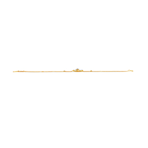 18K Yellow Gold Geometric Diamond <b>Bracelet</b> for Women | Luxury Double Chain CZ Diamond <b>Adjustable</b> <b>Bracelet</b> | Modern Minimalist Fi - Product Image 3