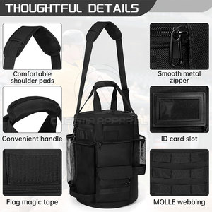 Bolsa de béisbol de gran capacidad para viaje con compartimentos separados para zapatos y pelota, correas de hombro ajustables - Product Image 2