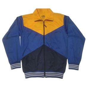 Venta al por mayor de verano de colores amarillos cremallera de calentamiento transpirable ropa deportiva de los hombres al aire libre chaqueta para correr - Product Image 1