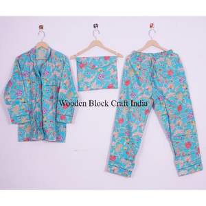 Ensembles de pyjamas floraux doux, confortables et respirants pour femmes et couples, style vintage pour les saisons été, automne et hiver - Product Image 6