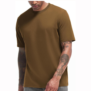 เสื้อยืดคอกลมแขนสั้นผู้ชายไซส์ใหญ่ ผ้าฝ้าย 100% หนา 230 กรัม ระบายอากาศได้ดี ทรงหลวม ใส่ได้หลายโอกาส ไม่เป็นขุย สีสันปรับแต่งได้ - Product Image 6