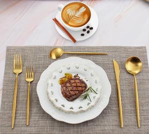 Ensemble de couverts élégants en acier inoxydable doré mat, 20 pièces, pour 4 personnes, au meilleur prix - Product Image 2