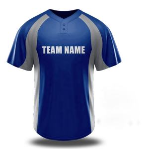 Camiseta de béisbol con dos botones para hombre, ropa de equipo deportivo con estampado de diseño personalizado, uniformes de béisbol de Softball sublimados - Product Image 6