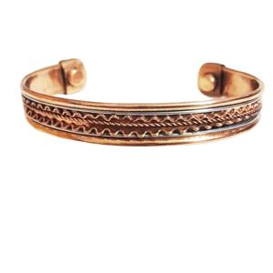 Brazalete de cobre puro 100% unisex de moda Calidad Premium para ocasiones de fiesta - Product Image 1
