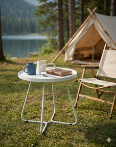 เฟอร์นิเจอร์แคมป์ปิ้งแบบเคลื่อนย้ายได้ โต๊ะโลหะ Lumetal รุ่น KTS-230307-03 จากเวียดนาม น้ำหนักเบา ทนทาน เคลือบสีฝุ่น ใช้ได้ทั้งภายนอกและภายในอาคาร - Product Image 3