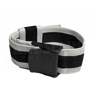 HANDSCHUHE INDUSTRIES Adjustable Blood Flow Restriction <b>Band</b> Black White Striped Polyester <b>Exercise</b> Strap Durable Arm Leg - Product Image 2