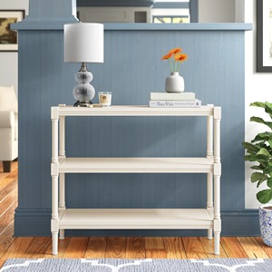 Table d'appoint décorative rectangulaire avec 3 étagères, style vintage, pour la décoration du salon - Product Image 6
