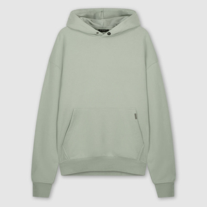Sweat-shirt à capuche oversize pour homme 2026, couleur unie, 100 % coton molletonné, décontracté, pour l'hiver, avec poches, coupe classique - Product Image 2
