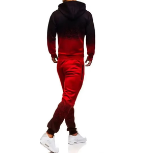Survêtement d'hiver coupe régulière en coton tricoté imprimé color block 100 % coton, avec logo personnalisé, pour homme, délavé à l'acide, coupe-vent, idéal pour la maternité - Product Image 3