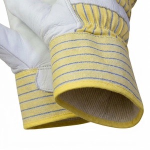 Manchette de sécurité en cuir de qualité supérieure, robuste et durable, 11 oz, avec des caractéristiques antistatiques, résistantes à la chaleur, anti-coupures, anti-chimiques et antidérapantes - Product Image 6
