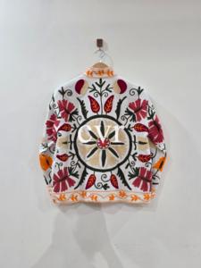Suzani Eco-Friendly Handmade Velvet Women's Luxury Coat Hand Embroidered Uzbek Outerwear Suzani Velvet Winter <b>Boho</b> for Party We - Product Image 2