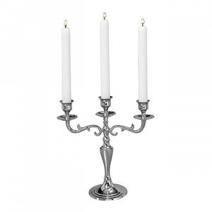 Elegant <b>Silver</b> Candelabra 3 Arms Candle Holder Home Decoration Durable Metal <b>Candlestick</b> Dining Centrepiece Stand - Product Image 3