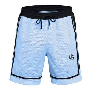 กางเกงขาสั้นตาข่ายผู้ชายสำหรับออกกำลังกาย ฟิตเนส กีฬา ปักโลโก้ได้ กางเกงยิม บาสเก็ตบอล แอธเลติก สตรีทแวร์ ลำลอง - Product Image 1