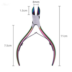 คีมตัดหนังกำพร้าแบบแมนนวลเครื่องมือตัดแต่งเล็บโลหะเครื่องมือความงามกรรไกรตัดเล็บ - Product Image 3