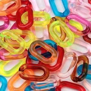 ARIF HANDICRAFTS RP-00103 Transparent Resin Clear Colors Waterproof Modern Design Home <b>Decoration</b> Chain Links Big Short Size - Product Image 6