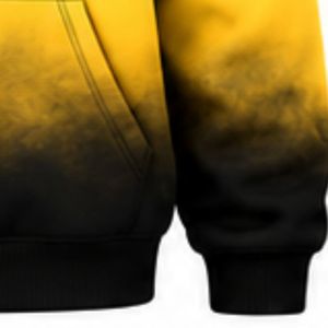 Sweat-shirt à capuche oversize tie-dye pour femme Sigma Gamma Rho, couleur noir et or, avec lettres grecques personnalisées, en molleton, décontracté - Product Image 6
