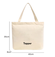 Bolsa de compras promocional de lona de algodón orgánico calico, lisa, reutilizable, reciclable, ecológica, con impresión de logotipo personalizado al por mayor.