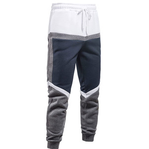 Pantalones Deportivos Unisex con Bloques de Color, Cierre con Cordón, Bolsillos Laterales, Ropa Casual de Otoño, Mezcla de Poliéster y Algodón - Product Image 2