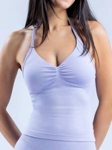 Débardeur de sport sans couture pour femme, col rond, haute élasticité, respirant, séchage rapide, idéal pour la course, la gym et le yoga - Product Image 5