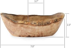 Ensemble de bols à sauce rustiques en bois d'acacia, petits bols décoratifs ronds en bois personnalisés pour hôtels, vente en gros, usines d'artisanat et événements. - Product Image 6