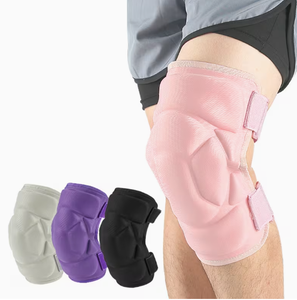 Genouillère réglable en éponge épaisse avec fermeture à enfiler, respirante, pour l'entraînement de volley-ball, toutes saisons, design unisexe - Product Image 2