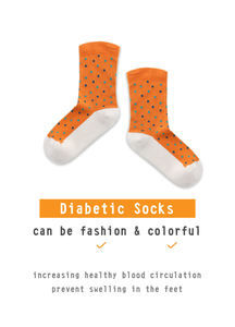 Diabetic Crew <b>Socks</b> for Swollen Feet Soft Stretch Cotton Seamless Non Binding Anti Slip <b>Grip</b> Comfort Wholesale - Product Image 6